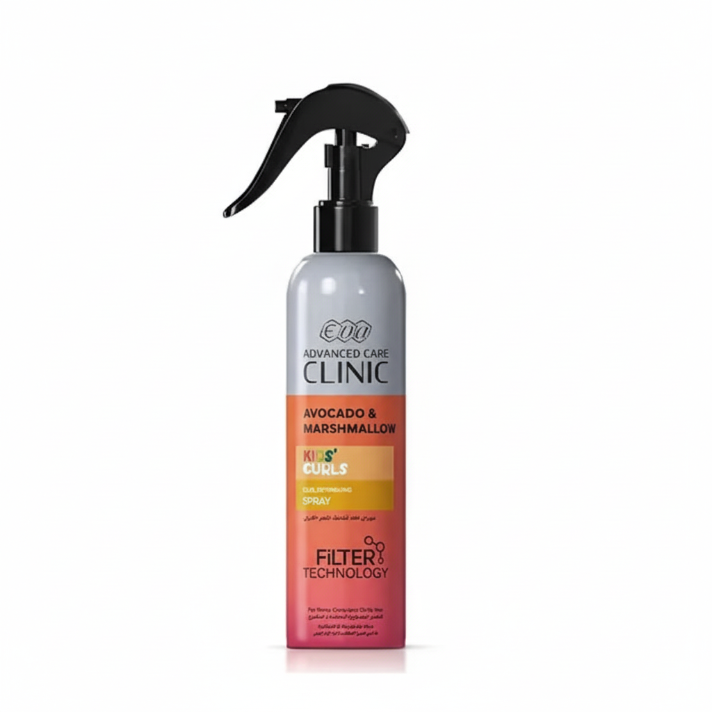 Eva Kids' Curls Spray with pure white background