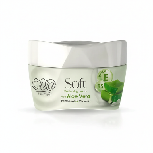 Eva Soft Aloe Vera Cream with pure white background