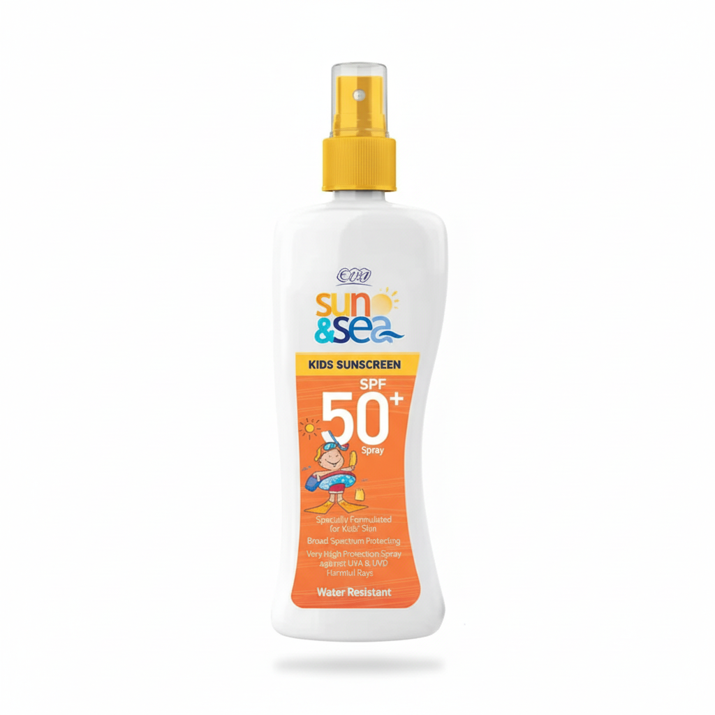 EVA sun & sea KIDS SUNSCREEN SPF 50+ Spray - Enhanced