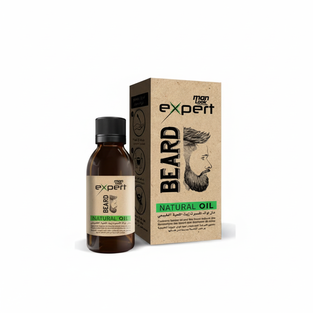 Expert Beard Natural Oil 50ml for beard grooming and conditioning

