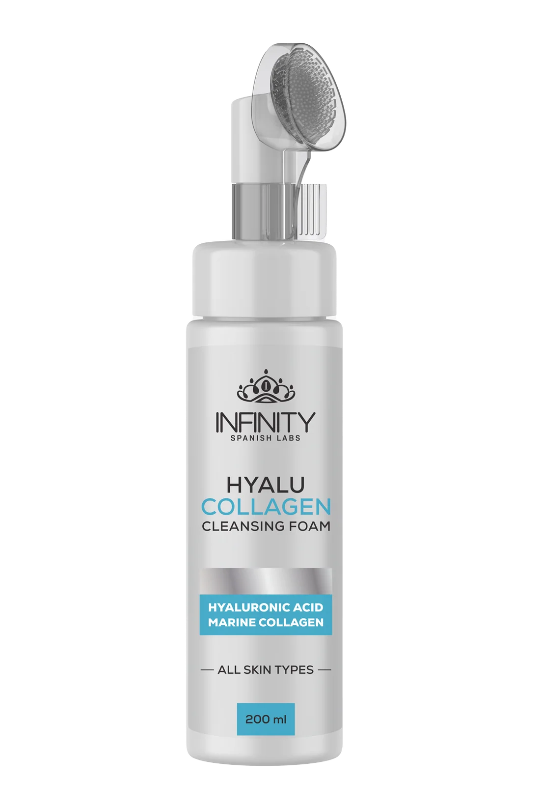 Infinity Hyalu Collagen Cleansing Foam Hyaluronic Acid Marine Collagen All Skin Types 200ml