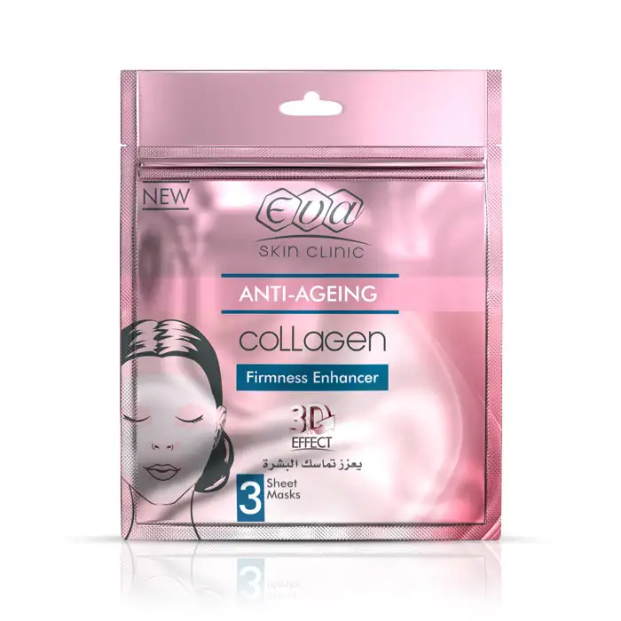 Eva Skin Clinic anti-ageing collagen sheet mask firmness enhancer 3D effect 3 pack