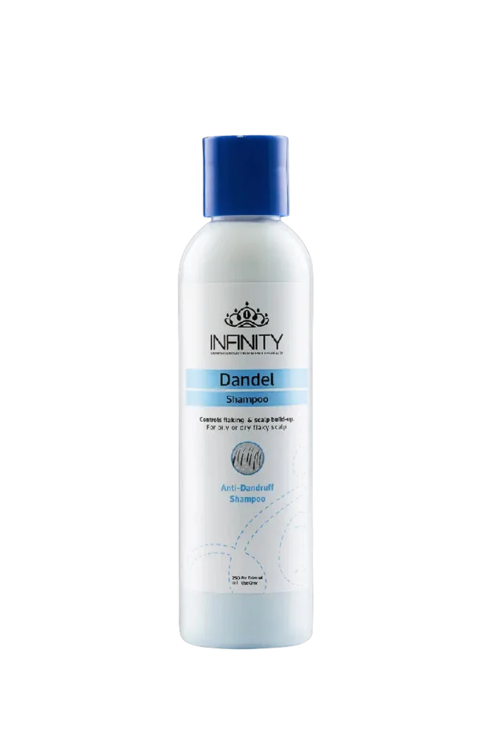 Infinity Dandel Anti-Dandruff Shampoo Controls Flaking Scalp Build-up Dry Flaky Scalp 250ml