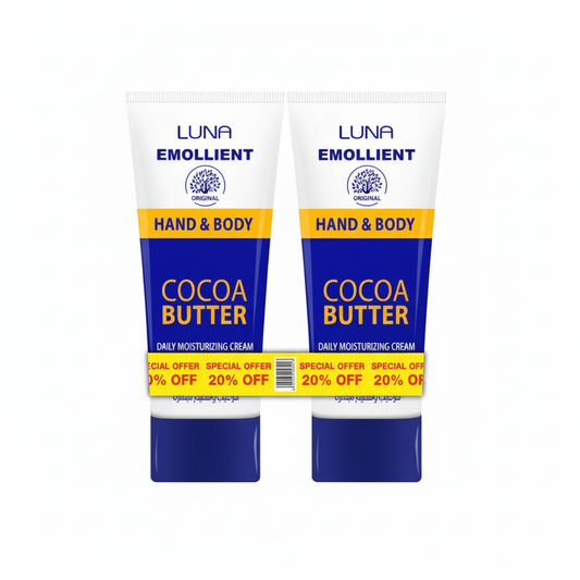 LUNA EMOLLIENT Cocoa Butter Twin Pack - Enhanced