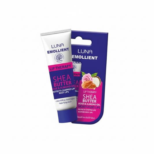 LUNA EMOLLIENT Shea Butter Rose Lips - Enhanced