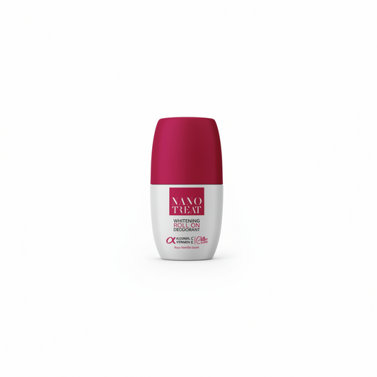 Naxo Heat roll-on deodorant with red cap on a white background