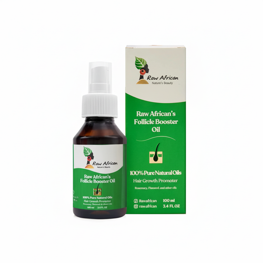 Raw African Follicle Booster Oil with Box - Enhanced