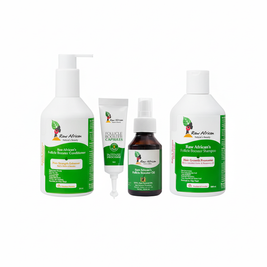 Raw African Hair Care Quad Bundle - Enhanced