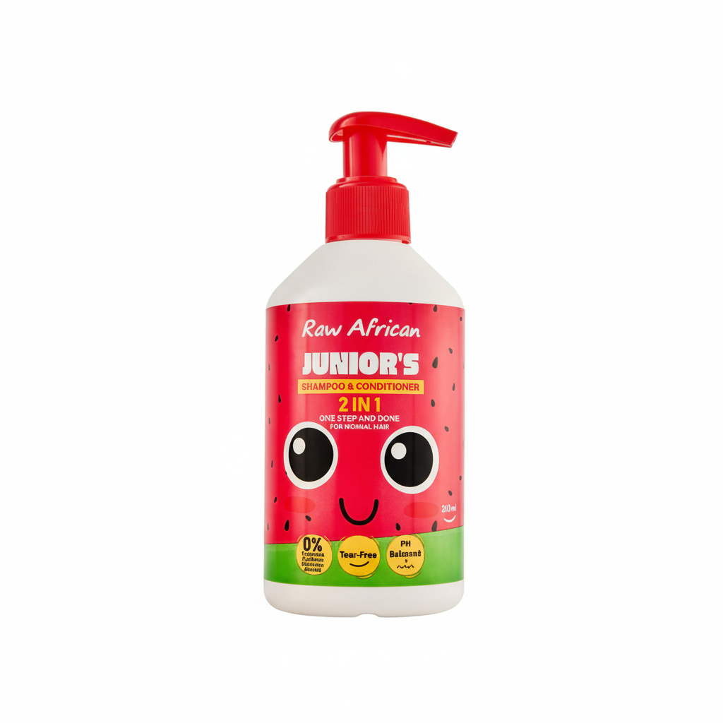 Raw African JUNIOR'S 2IN1 SHAMPOO & CONDITIONER - Enhanced