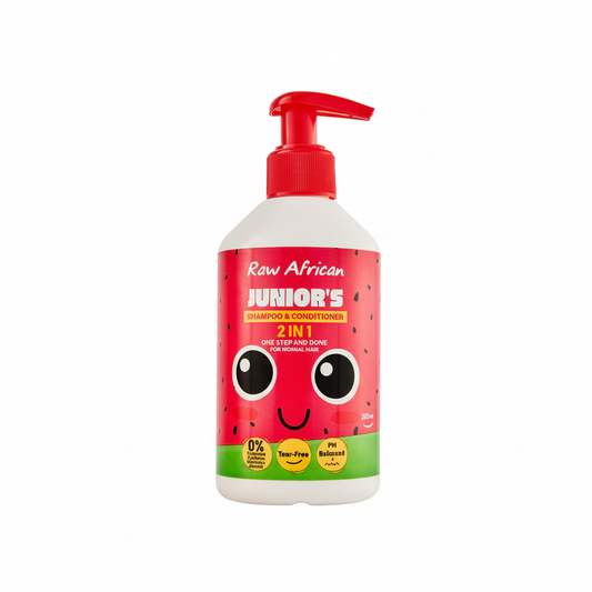 Raw African JUNIOR'S 2IN1 SHAMPOO & CONDITIONER - Enhanced