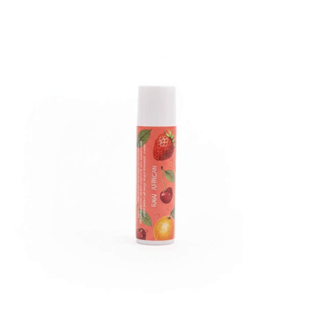 Raw African Lip Balm with Fruits - Enhanced