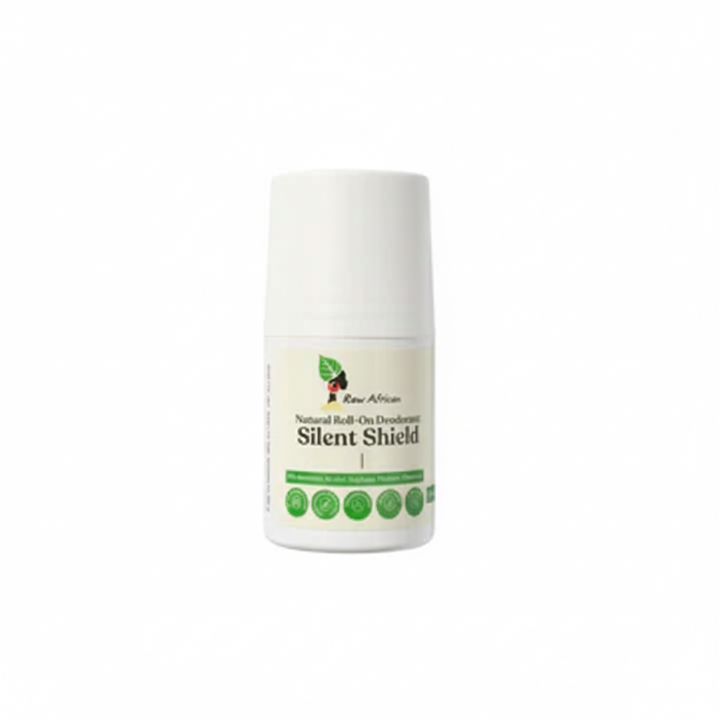 Raw African Natural Roll-On Deodorant SILENT SHIELD - Enhanced