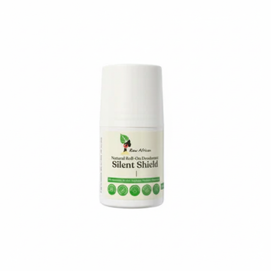 Raw African Natural Roll-On Deodorant SILENT SHIELD - Enhanced