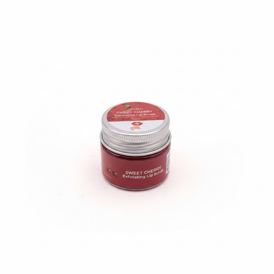 Raw African SWEET CHERRY EXFOLIATING LIP SCRUB - Enhanced