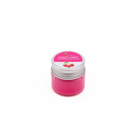 Raw African SWEET CHERRY EXFOLIATING LIP SCRUB Pink - Enhanced