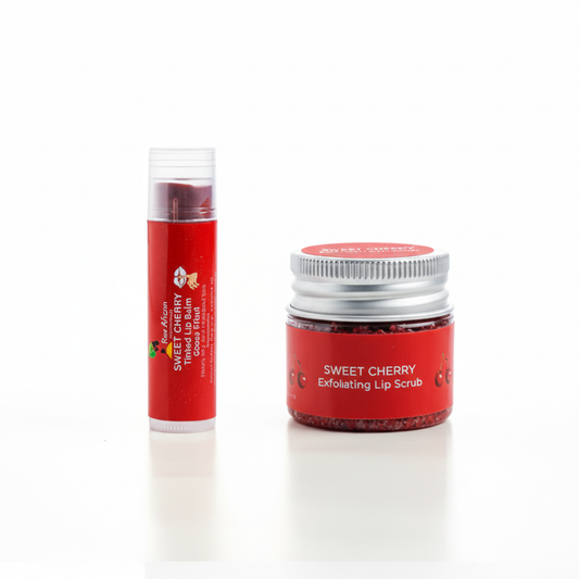 Raw African Sweet Cherry Lip Care Duo - Enhanced