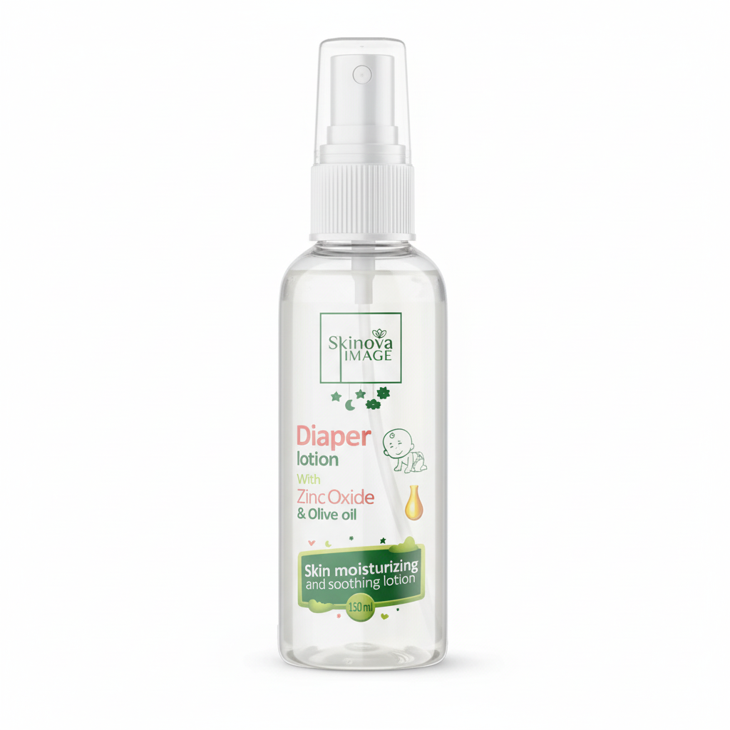 Skinova Baby Diaper Lotion with pure white background