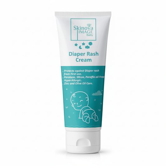 Skinova Baby Diaper Rash Cream with pure white background