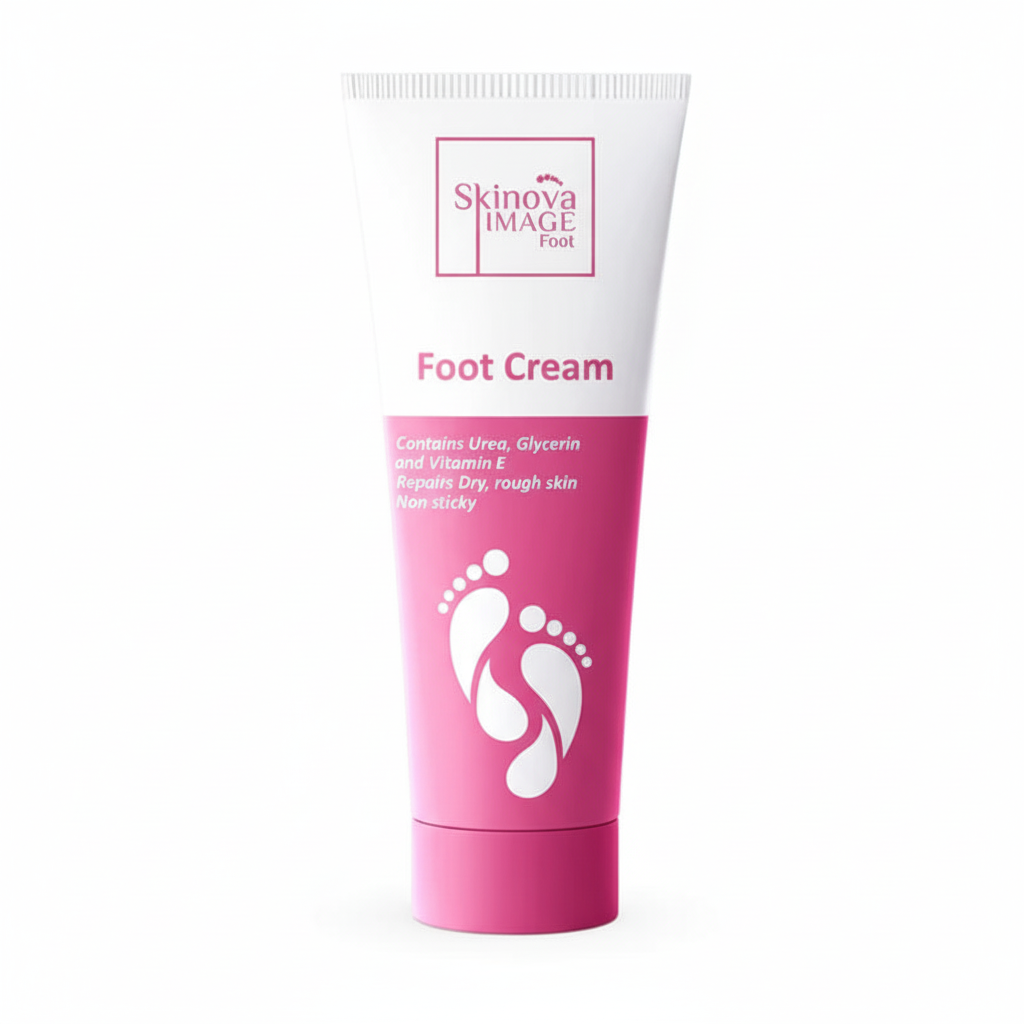 Skinova Foot Cream with pure white background