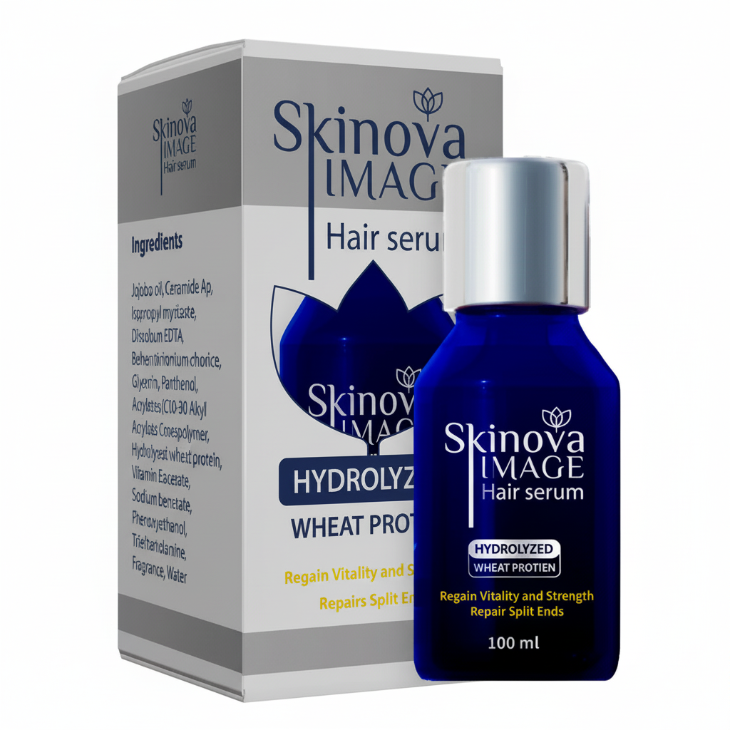 Skinova Hair Serum with pure white background