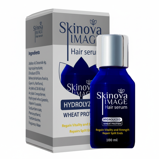 Skinova Hair Serum with pure white background