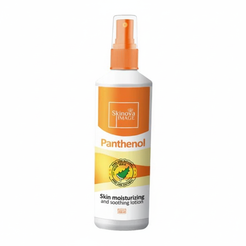 Skinova Panthenol Lotion with pure white background