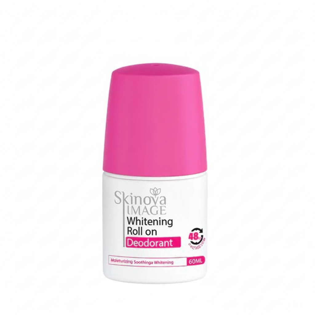 Skinova Whitening Deodorant Pink with pure white background