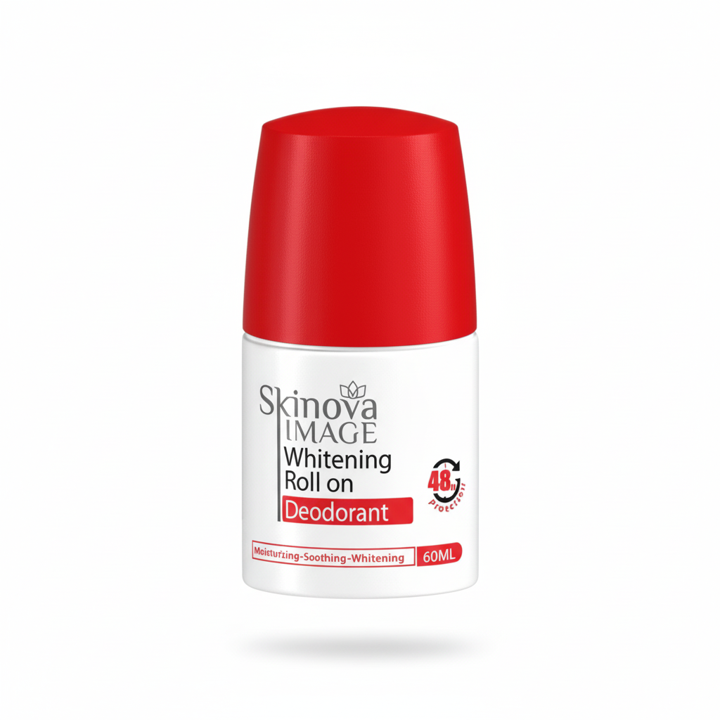 Skinova Whitening Deodorant Red with pure white background