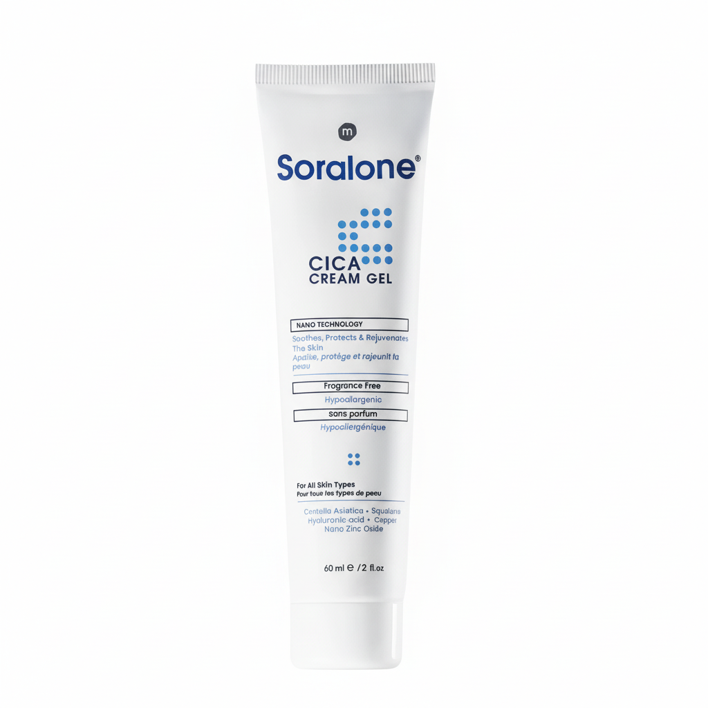 Soralone CICA Cream Gel with pure white background