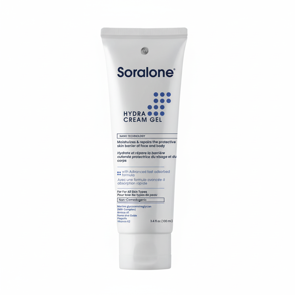 Soralone Hydra Cream Gel with pure white background