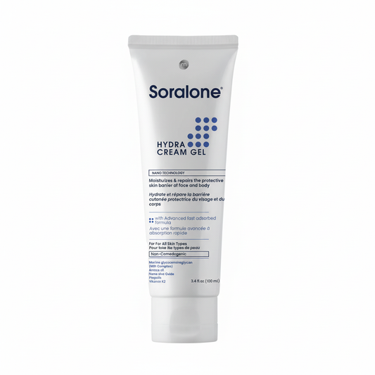Soralone Hydra Cream Gel with pure white background