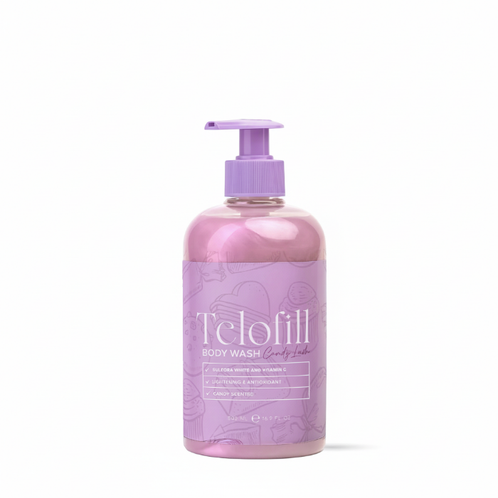 Telofill Candy Lush Body Wash with Sulfur White & Vitamin C - Lightening Antioxidant Body Wash - KAFI Egypt