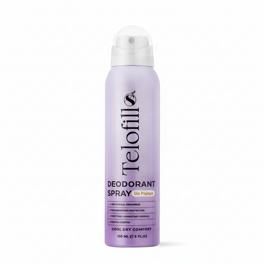 Telofill Deodorant Spray Be Papaya 150ml - 48H Clinical Freshness Cool Dry Comfort - KAFI Egypt