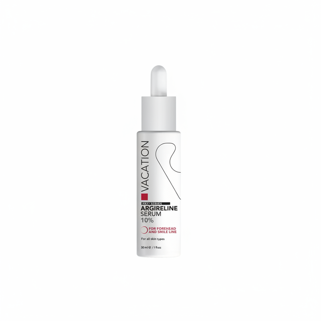 Vacation Argireline Serum with pure white background