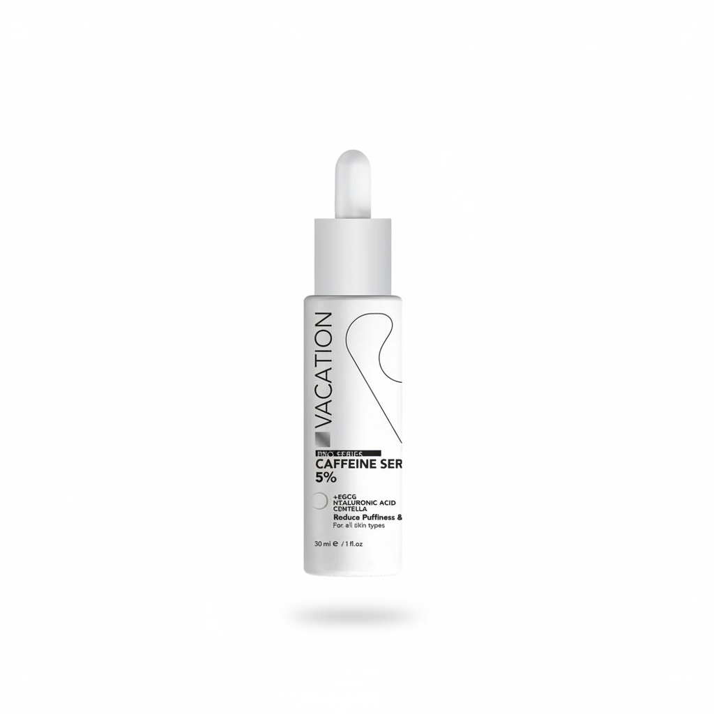 Vacation Caffeine Serum with pure white background