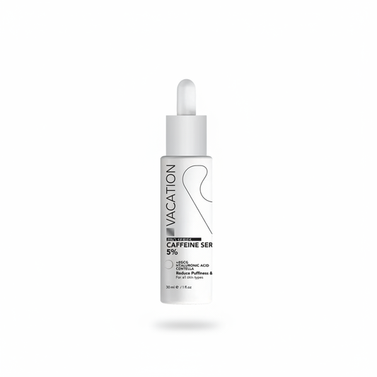 Vacation Caffeine Serum with pure white background