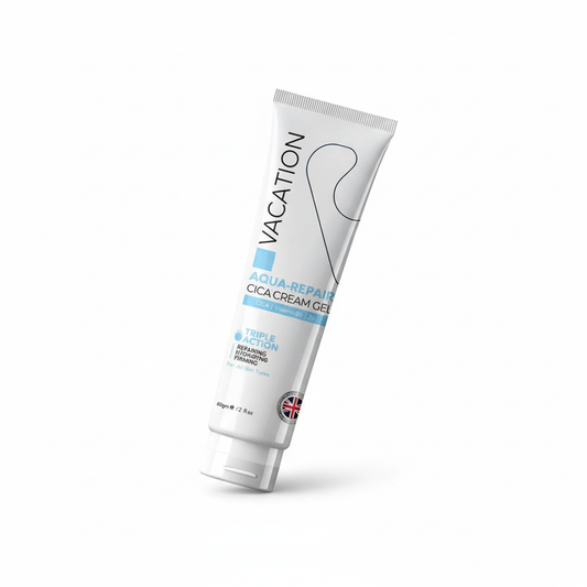 Vacation CICA Cream Gel with pure white background