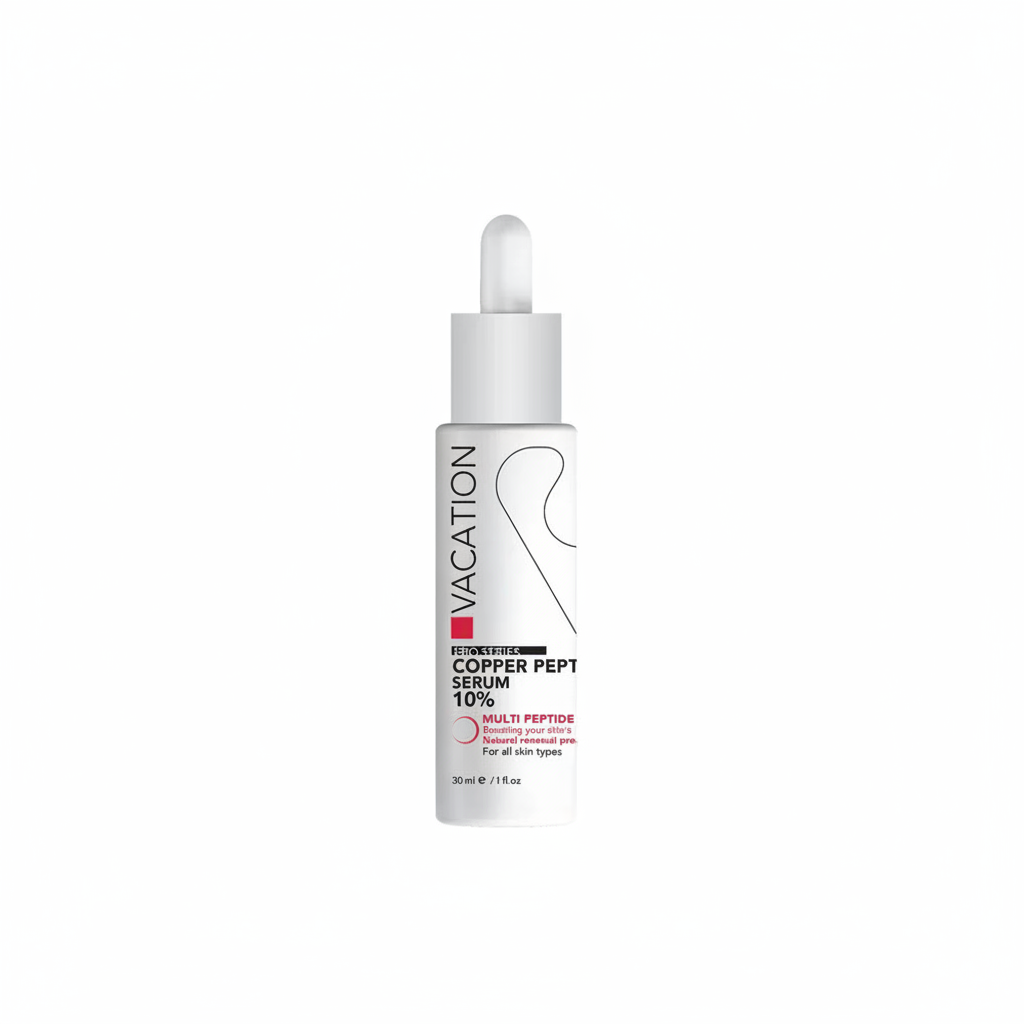 Vacation Copper Peptide Serum with pure white background