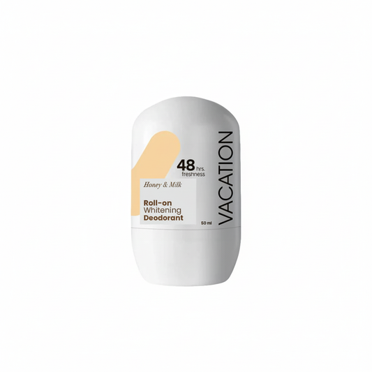 Vacation Honey & Milk Deodorant with pure white background
