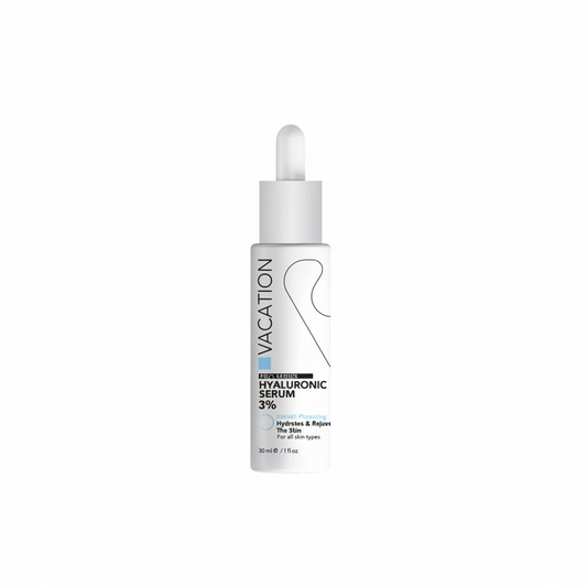 Vacation Hyaluronic Serum with pure white background