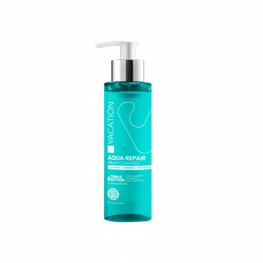Vacation Milky Cleanser with pure white background