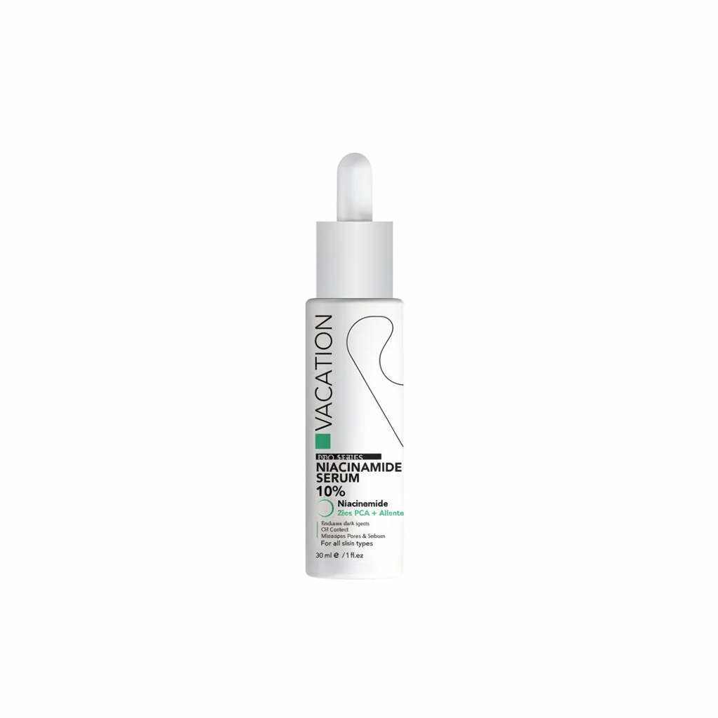 Vacation Niacinamide Serum with pure white background