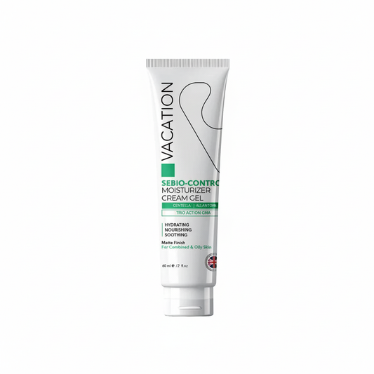 Vacation Sebio-Control Moisturizer with pure white background