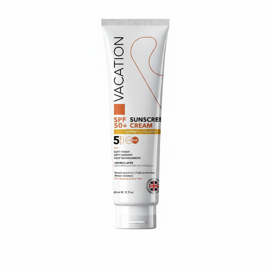 Vacation SPF 50+ Sunscreen Cream with pure white background